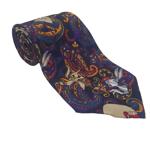 Looney Tunes Handmade Silk Tie Colorful TIE020 - Picture 1 of 7